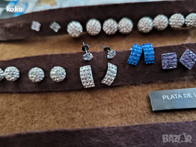 Сребърни обици нови, снимка 5 - Обеци - 50841964