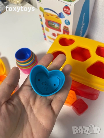 Кошница, сортер и кула, лодки, игри за пясък и сортиране, снимка 6 - Образователни игри - 53123824