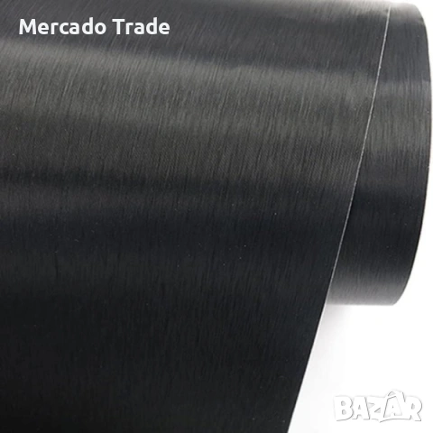 Фолио за кола Mercado Trade, Черен драскан алуминий