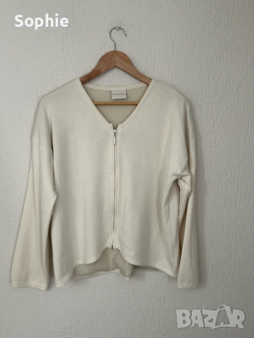 Жилетка с цип с мерносова вълна Bitte Kai Rand 