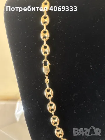 Златен синджир бобени зърна като нови 28.28гр 14к, снимка 9 - Колиета, медальони, синджири - 49874218