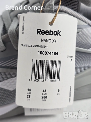 Нови маратонки Reebok Nano X4 – №43 / 28, снимка 7 - Маратонки - 54291879