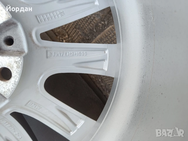 ОРИГИНАЛНИ джанти 17 ' цола 5x120 BMW / БМВ ЕТ30 8J + датчици F10 F11 E90 E91, снимка 12 - Гуми и джанти - 54221646