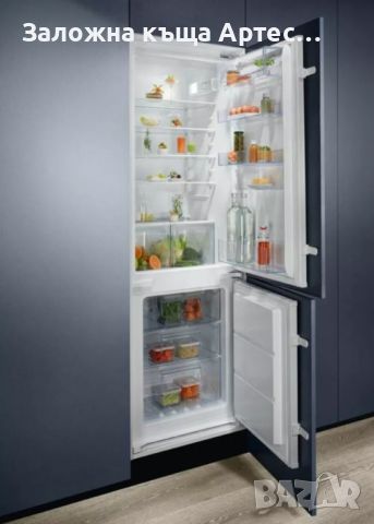 Хладилник с фризер Electrolux ENT6NE18S, клас E, 257л. общ обем, за вграждане, бял, снимка 1 - Хладилници - 46434827