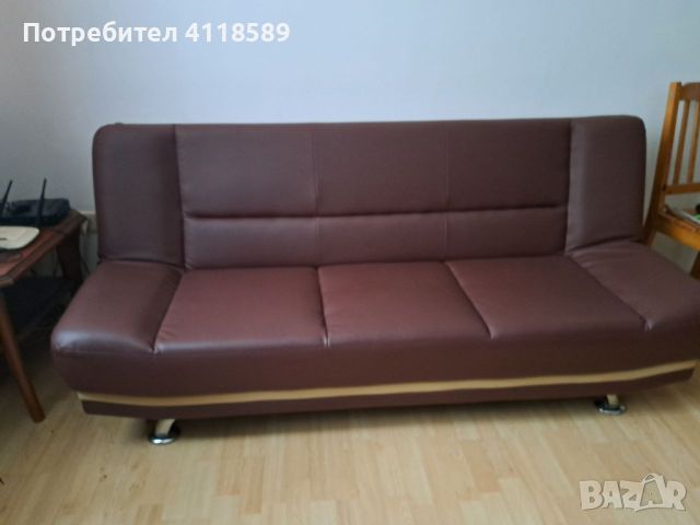 Клик клак диван от еко кожа, снимка 2 - Дивани и мека мебел - 46336273