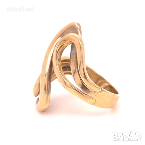 Златен дамски пръстен 5,48гр. размер:58 14кр. проба:585 модел:22489-1, снимка 2 - Пръстени - 52629468