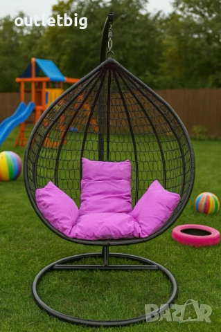 Градинска висяща люлка тип гнездо,яйце–Промоция!