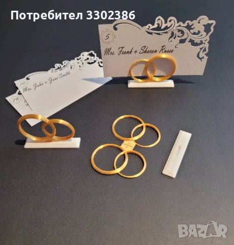 Елегантни поставки за сватба годеж модели 2026, снимка 2 - Декорация за дома - 53139988