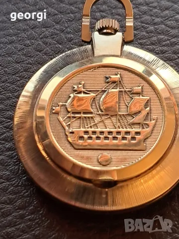 руски позлатен джобен часовник Ракета , снимка 7 - Мъжки - 49853877