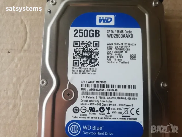 Хард диск Western Digital Caviar Blue WD2500AAKX 250GB SATA 6.0Gb/s, снимка 3 - Твърди дискове - 47109362