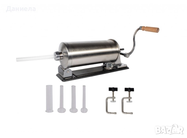 Ръчна машина за пълнене на колбаси,неръждаема стомана,капацитет 4 кг., снимка 2 - Други - 52531964