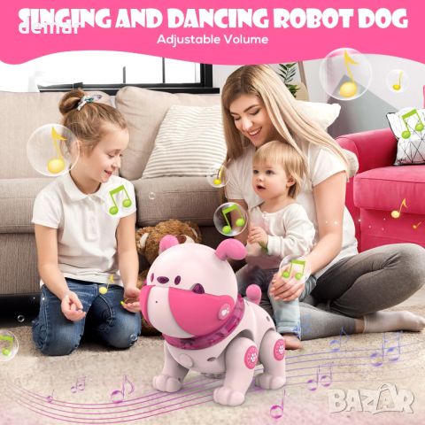 Интерактивно куче робот, танцува, ходи, говори, записва, дистанционно, играчка за малки деца, снимка 5 - Образователни игри - 45717638