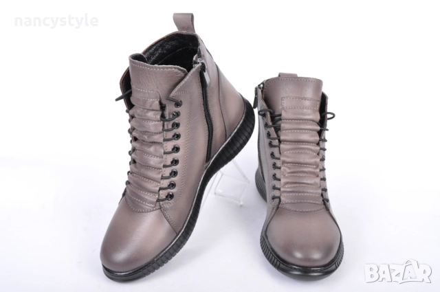 ЗИМА '24'25! Дамски боти от естествена кожа - Три цвята, снимка 7 - Дамски боти - 52154073