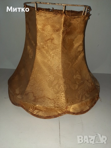 Ретро голям абажур за настолна лампа за реставрация , снимка 4 - Антикварни и старинни предмети - 52878765