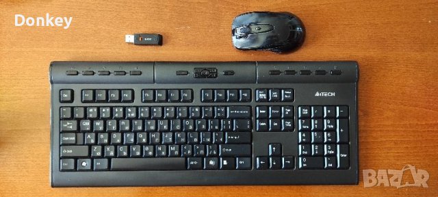 Безжична клавиатура и мишка A4 Tech, снимка 1 - Клавиатури и мишки - 46247751