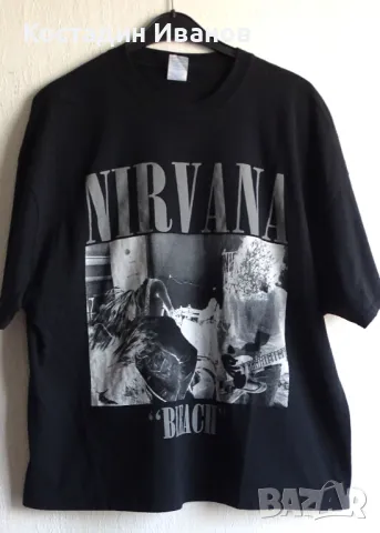 Nirvana Bleach скъсена мъжка тениска - метал рок, снимка 1 - Тениски - 47017518