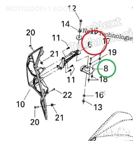 ДЯСНА Стойка Държач за Преден Калник 2007-12 Can-Am Renegade 500, 800, снимка 3 - Части - 52142151