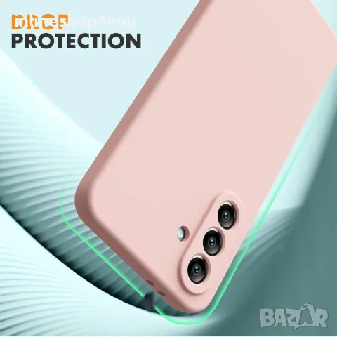 Матов Силиконов Кейс за Samsung Galaxy A26 - Розов, снимка 2 - Калъфи, кейсове - 49978469