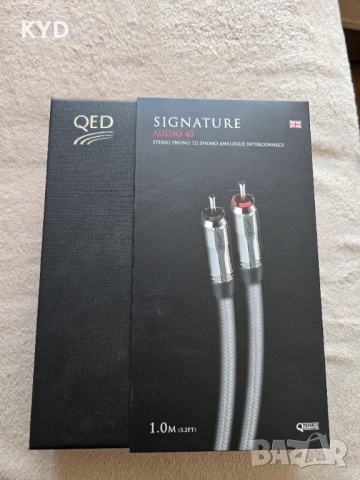 Продавам RCA кабел QED Signature Audio 40 - 1м