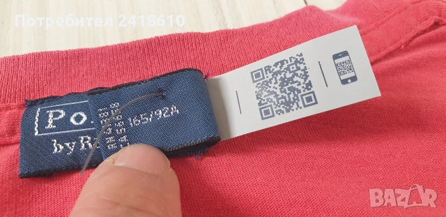 POLO Ralph Lauren Bear Cotton  Size M ОРИГИНАЛ! Дамка Тениска!, снимка 5 - Тениски - 53949922