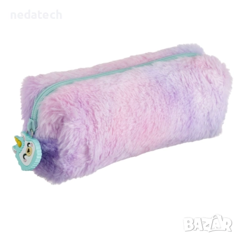 Несесер от изкуствена кожа, Лилав, 21x7x6.5 см., снимка 2 - Ученически пособия, канцеларски материали - 51587694