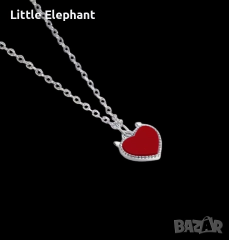 Pre order Сребърно колие"Devils love",колекция"Love"/ново