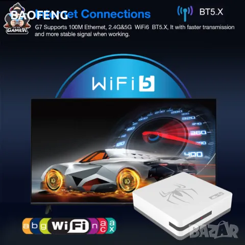 Нова G7 Android 40,000 игри 15000 канала 14 Игрова конзола и tv box в едно Plus Gaming TV Box , снимка 13 - PlayStation конзоли - 48853320