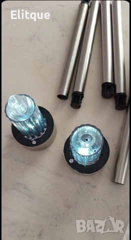 Комплект от 6 броя соларни градински LED лампи за алеи и зони