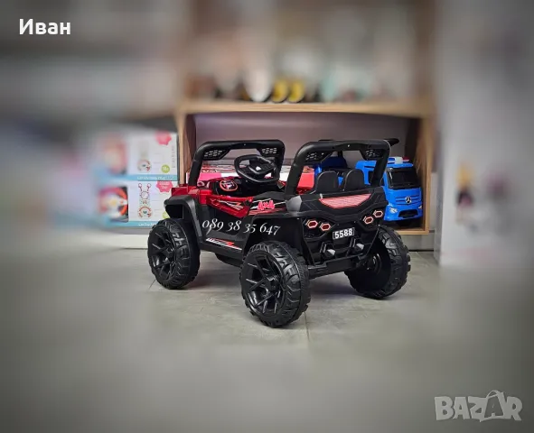 ПОСЛЕДНИ 2 БР.!ТОП ЦЕНА!НОВО!Акумулаторен джип Fast UTV RED с 12V батерия,дистанционно,USB, снимка 7 - Други - 44739745