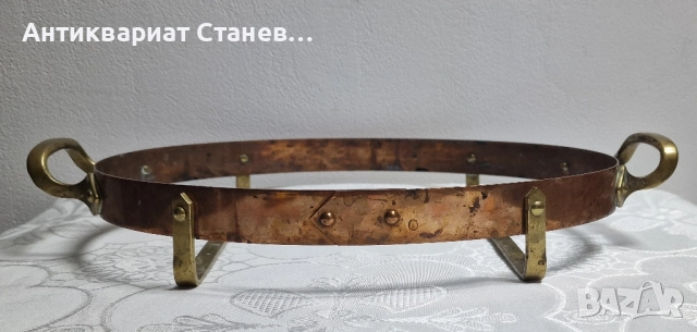 Медна поставка за топло сервиране , снимка 2 - Други - 52304696