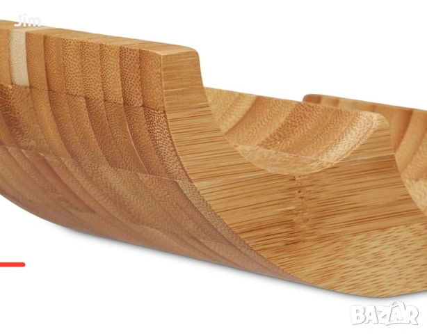 Бамбукова поставка за вино Relaxdays, поставка за 6 стандартни бутилки, снимка 2 - Аксесоари за кухня - 54057380