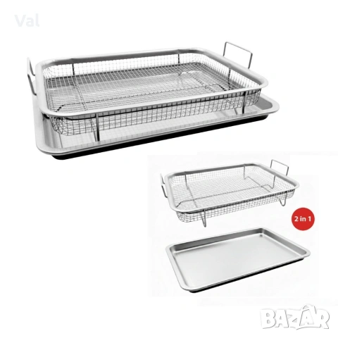 Кошница за печене с тава Cheffinger CF-FB35 - Еър Фрайър ефект за фурна