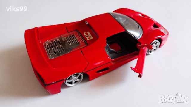 Метална количка Ferrari F50 Maisto - 1:24, снимка 6 - Колекции - 45778564