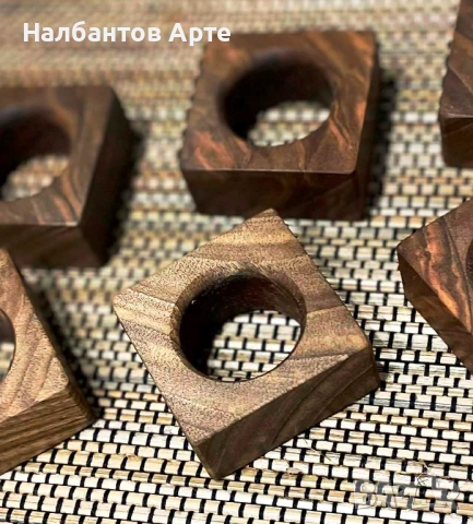 Дървени пръстени за салфетки , снимка 4 - Декорация за дома - 53859899