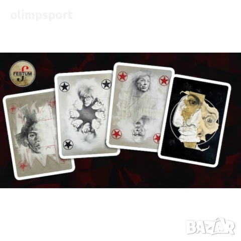 Карти за игра Festum Premium Една от най - оригиналните колоди издавана наскоро.  , снимка 3 - Карти за игра - 51226795