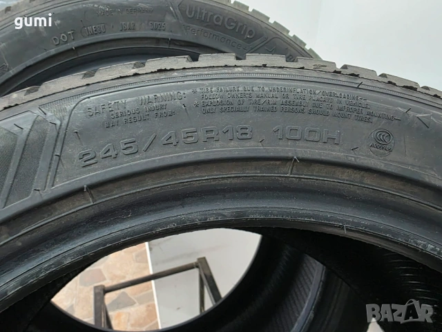 2бр зимни гуми 245/45/18 GOODYEAR L05449, снимка 4 - Гуми и джанти - 54063969