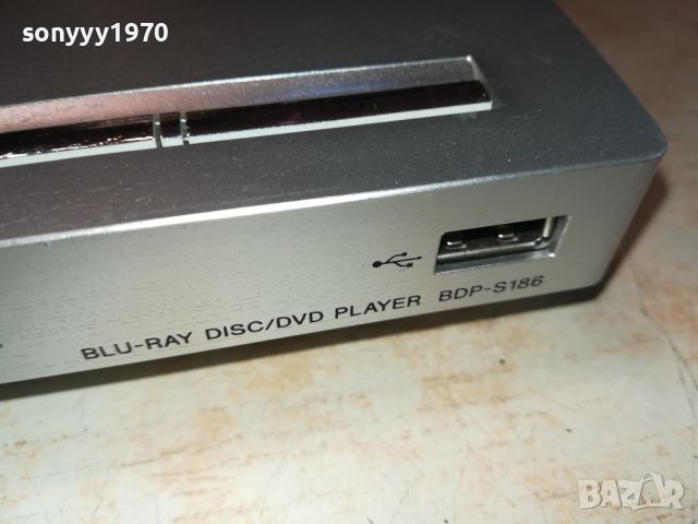 SONY BDP-S186 BLU-RAY DISC PLAYER-ВНОС SWISS 1006240937, снимка 5 - Плейъри, домашно кино, прожектори - 46136136