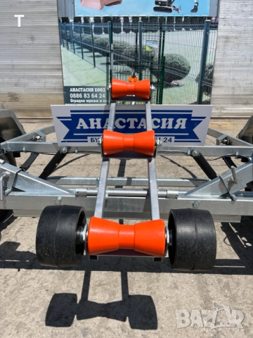 НОВО Туристическо ремарке RESPO Туристическо ремарке - колесар за лодка RESPO 750V501L199 с общо тег, снимка 7 - Ремаркета - 45981354