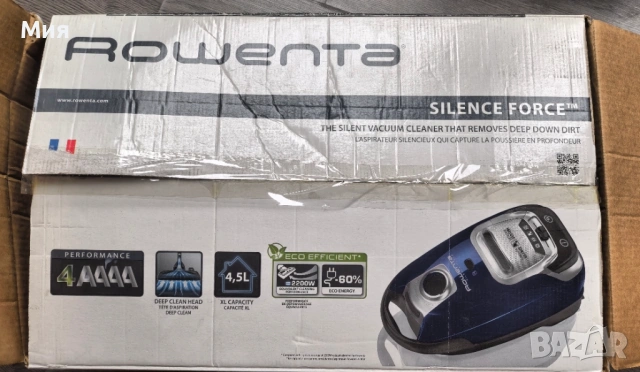 Rowenta прахосмукачка Silence Force използвана, снимка 5 - Прахосмукачки - 54165264