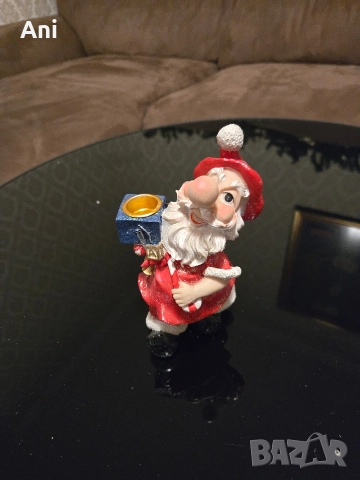 Статуетка/свещник "Дядо Коледа", снимка 2 - Декорация за дома - 52776882