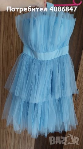 Светло синя къса рокля, снимка 1 - Рокли - 45579095
