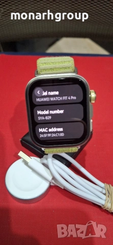 Смарт часовник Huawei watch fit 4 pro/+зарядно/, снимка 5 - Дамски - 53360611