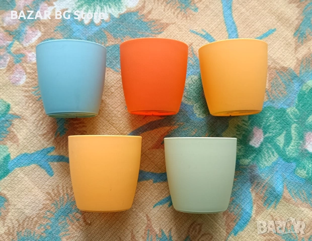 Комплект саксии за кактуси и сукуленти с магнит. Нови.