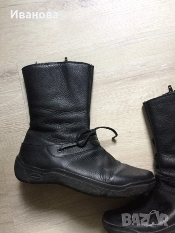 Удобни черни ботуши,естественна кожа., снимка 2 - Дамски ботуши - 52432262