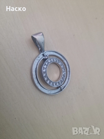 925 медальон колие bvlgari bulgari сребърен, снимка 3 - Колиета, медальони, синджири - 51475675