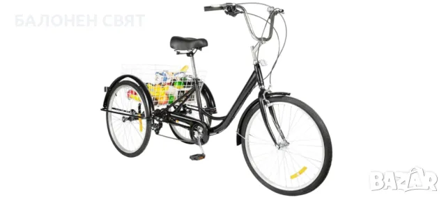 8 скоростна 20 цола Нова Триколка Велосипед с багажен кош 3 спирачки, снимка 10 - Велосипеди - 50167263