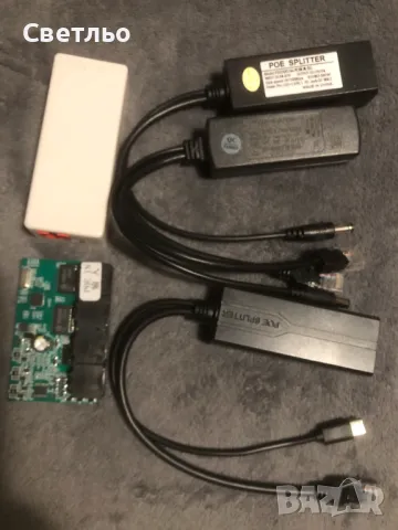 POE Adapter 48 to 12 5 Switch 3+1 port, снимка 1