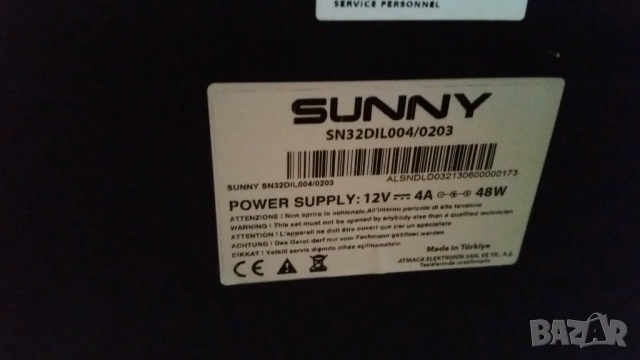 Телевизор Sunny SN32DIL004, снимка 3 - Части и Платки - 53725422