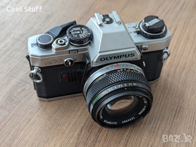 Фотоапарат Olympus om10 с обектив F.ZUIKO AUTO-S 1:1.8 f =50mm, снимка 2 - Фотоапарати - 51164214