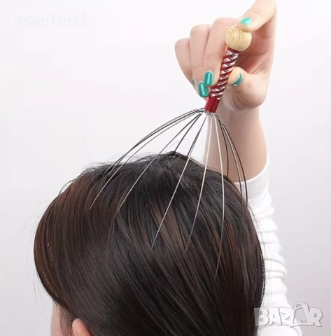 Релаксиращ Масажор за Глава (Скалп) – Облекчава Стреса и Главоболието, снимка 8 - Масажори - 52551447